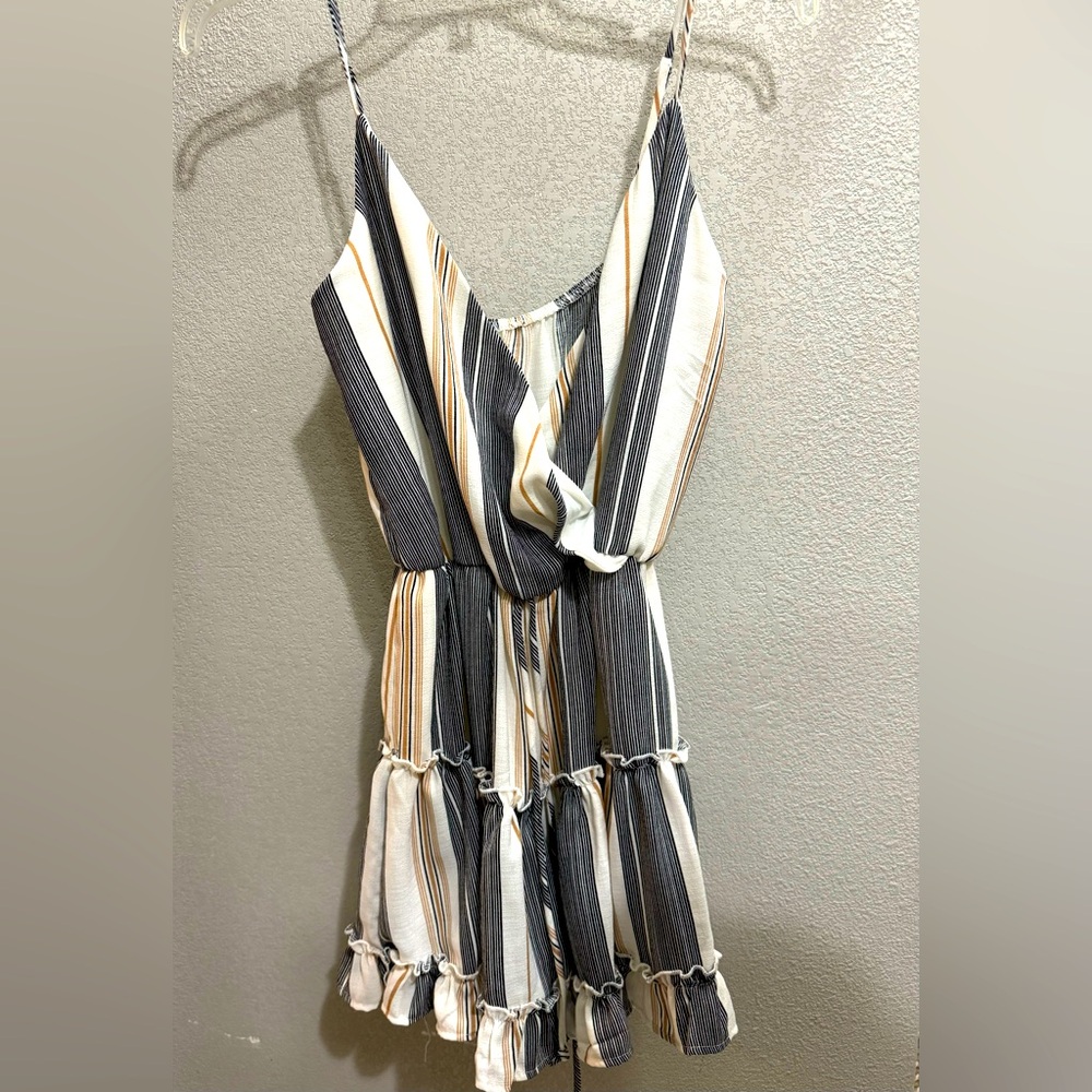 Fun and flirty striped romper